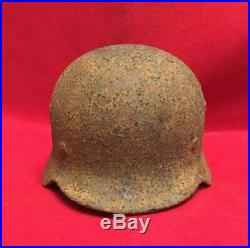 WW2 WWII Original German Helmet M40/62 Signature Name