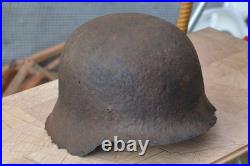 WW2 WWII Original German Helmet from the battlefield. Kurland