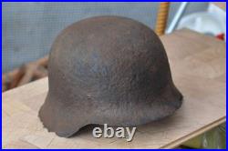 WW2 WWII Original German Helmet from the battlefield. Kurland