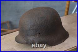 WW2 WWII Original German Helmet from the battlefield. Kurland
