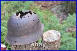WW2 WWII Original German relic from the battlefield Artifacts, Helmet