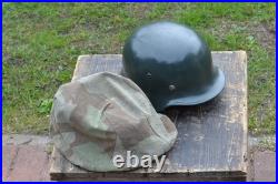 WW2 WWII Original German relic from the battlefield, Helmet with Cover, M35