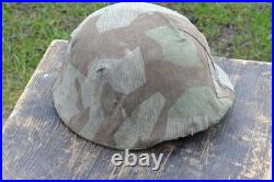 WW2 WWII Original German relic from the battlefield, Helmet with Cover, M35