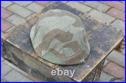 WW2 WWII Original German relic from the battlefield, Helmet with Cover, M35