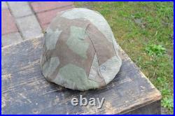 WW2 WWII Original German relic from the battlefield, Helmet with Cover, M35