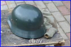WW2 WWII Original German relic from the battlefield, Helmet with Cover, M35