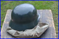 WW2 WWII Original German relic from the battlefield, Helmet with Cover, M35