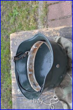 WW2 WWII Original German relic from the battlefield, Helmet with Cover, M35