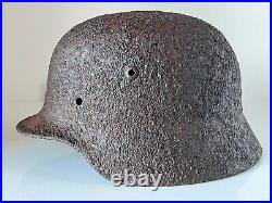 WW2 WWII original German Helmet M35 from battlefield #103