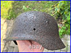 WW2 WWII original German Helmet M35 from battlefield #103