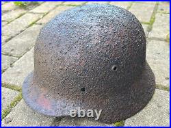 WW2 WWII original German Helmet M35 from battlefield #103