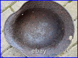 WW2 WWII original German Helmet M35 from battlefield #103