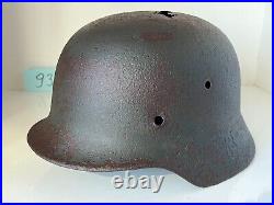 WW2 WWII original German Helmet M35 from battlefield #93