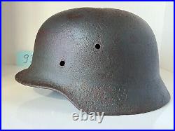 WW2 WWII original German Helmet M35 from battlefield #93