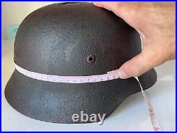 WW2 WWII original German Helmet M35 from battlefield #93