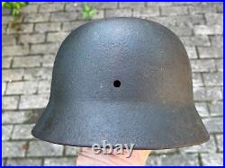 WW2 WWII original German Helmet M35 from battlefield #93