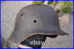 WW2 WWII original German Helmet M40 from Kurland battlefield #136 WW2 WWII original German Helmet M40 from Kurland battlefield #136