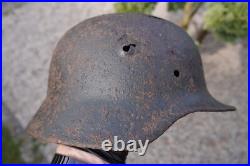 WW2 WWII original German Helmet M40 from Kurland battlefield #136 WW2 WWII original German Helmet M40 from Kurland battlefield #136
