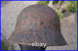 WW2 WWII original German Helmet M40 from Kurland battlefield #136 WW2 WWII original German Helmet M40 from Kurland battlefield #136