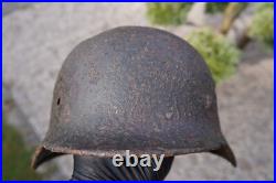 WW2 WWII original German Helmet M40 from Kurland battlefield #136 WW2 WWII original German Helmet M40 from Kurland battlefield #136