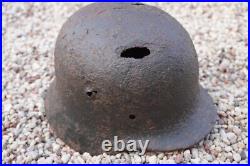 WW2 WWII original German Helmet M40 from Kurland battlefield #136 WW2 WWII original German Helmet M40 from Kurland battlefield #136