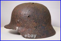 WW2 WWII original German Helmet M40 from Kurland battlefield #136 WW2 WWII original German Helmet M40 from Kurland battlefield #136