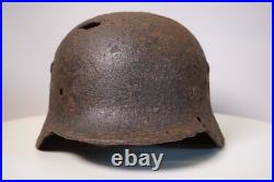 WW2 WWII original German Helmet M40 from Kurland battlefield #136 WW2 WWII original German Helmet M40 from Kurland battlefield #136