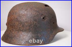 WW2 WWII original German Helmet M40 from Kurland battlefield #136 WW2 WWII original German Helmet M40 from Kurland battlefield #136