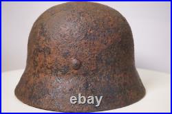 WW2 WWII original German Helmet M40 from Kurland battlefield #136 WW2 WWII original German Helmet M40 from Kurland battlefield #136