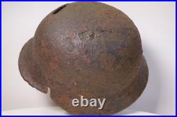 WW2 WWII original German Helmet M40 from Kurland battlefield #136 WW2 WWII original German Helmet M40 from Kurland battlefield #136