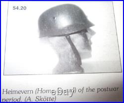 WW2 cut off German helmet Yugoslavia Norway no FSJ Stahlhelm casque casco elmo