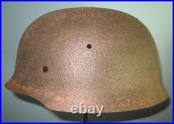 WW2 cut off German helmet Yugoslavia Norway no FSJ Stahlhelm casque casco elmo