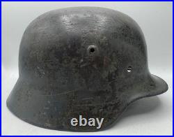 WW2 era German Army M35 Helmet Shell ONLY Military Wehrmacht Stahlhelm SE64