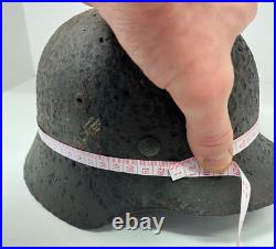 WW2 original German Helmet M35 rare small size 60 from battlefield #85