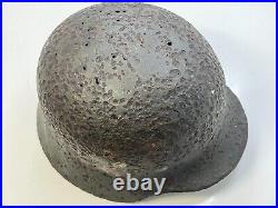 WW2 original German Helmet M35 rare small size 60 from battlefield #85