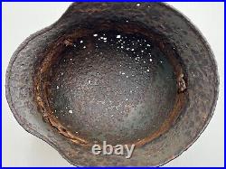 WW2 original German Helmet M35 rare small size 60 from battlefield #85