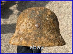 WW2 original German Helmet M40 from Kurland battlefield #178