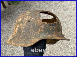 WW2 original German Helmet M40 from Kurland battlefield #178