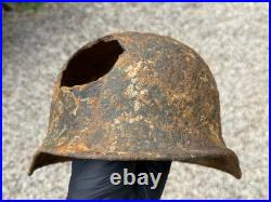 WW2 original German Helmet M40 from Kurland battlefield #178