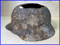WW2 original German Helmet M40 from Kurland battlefield #178