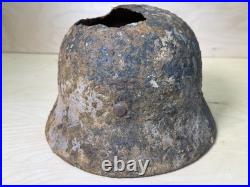WW2 original German Helmet M40 from Kurland battlefield #178