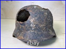 WW2 original German Helmet M40 from Kurland battlefield #178