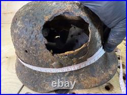 WW2 original German Helmet M40 from Kurland battlefield #178