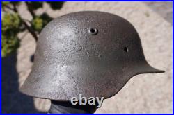 WW2 original German Helmet M40 size 64 from Kurland battlefield #172 WW2 original German Helmet M40 size 64 from Kurland battlefield #172