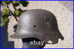 WW2 original German Helmet M40 size 64 from Kurland battlefield #172 WW2 original German Helmet M40 size 64 from Kurland battlefield #172