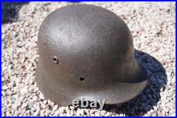 WW2 original German Helmet M40 size 64 from Kurland battlefield #172 WW2 original German Helmet M40 size 64 from Kurland battlefield #172