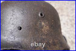 WW2 original German Helmet M40 size 64 from Kurland battlefield #172 WW2 original German Helmet M40 size 64 from Kurland battlefield #172