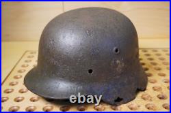 WW2 original German Helmet M40 size 64 from Kurland battlefield #172 WW2 original German Helmet M40 size 64 from Kurland battlefield #172