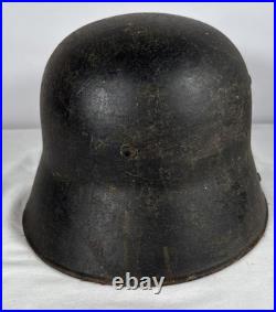 WWI German M16 Helmet Size 66 WWII Reissue with Ghost Decal Original Paint