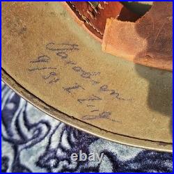 WWI German Original Helmet ET66 camouflage Leather Liner Militaria Germany